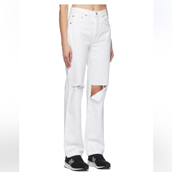 Re/Done white 90s High Rise Loose - Picture 2 of 3